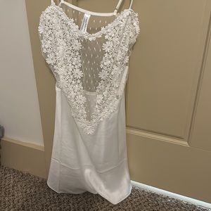 Flora Nikrooz Showstopper Chemise With Lace In Ivory